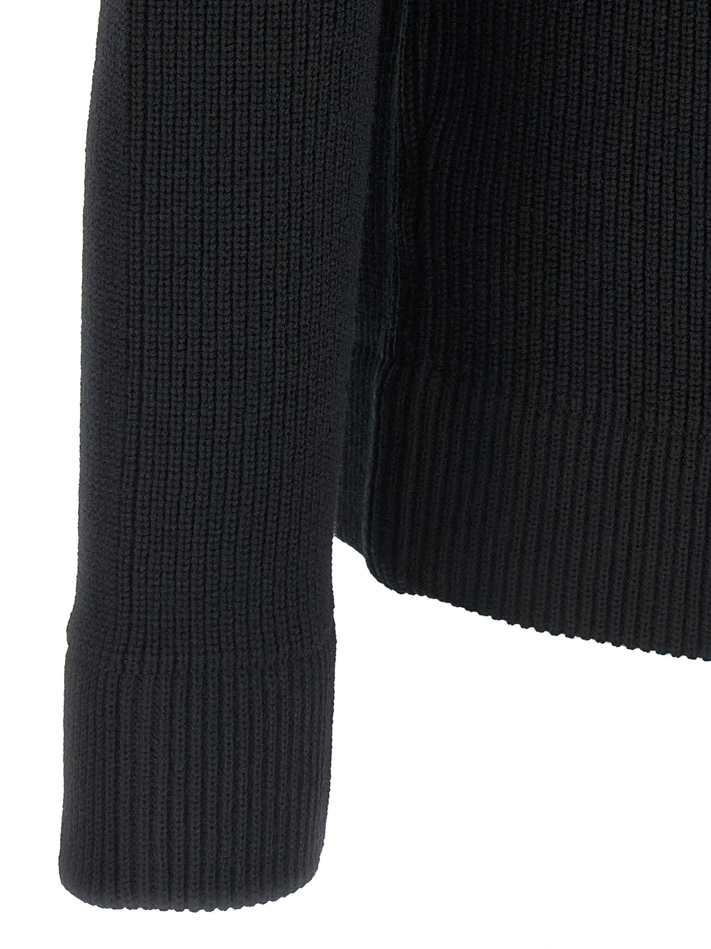 Maison Margiela Black Cotton Cardigan