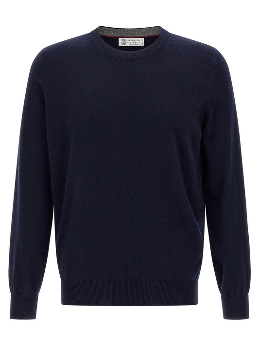 Brunello Cucinelli Blue Cashmere Cardigan