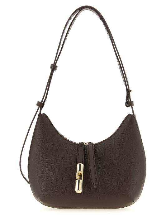 Furla Brown Calfskin Shoulder Bag
