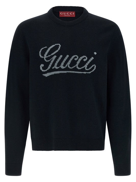 Gucci Blue Wool Cardigan