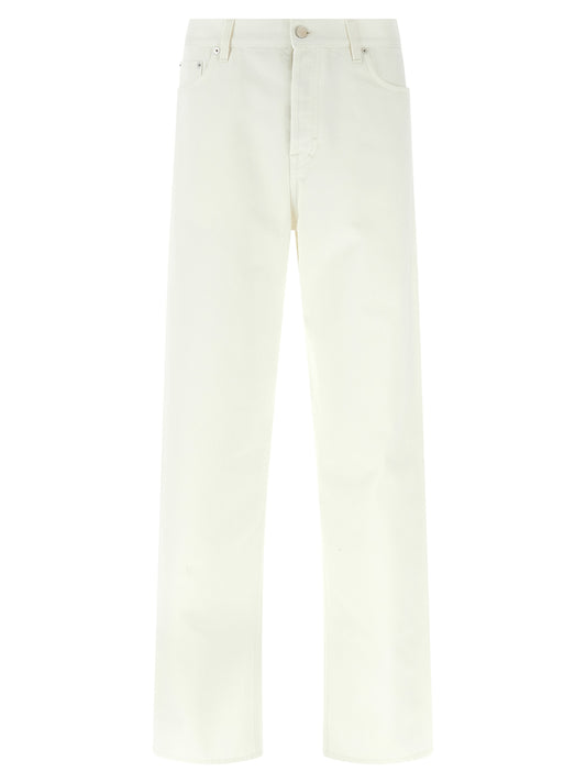Gucci White Cotton Straight-Leg Jeans