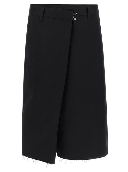 Maison Margiela Black Cotton Bermuda Shorts