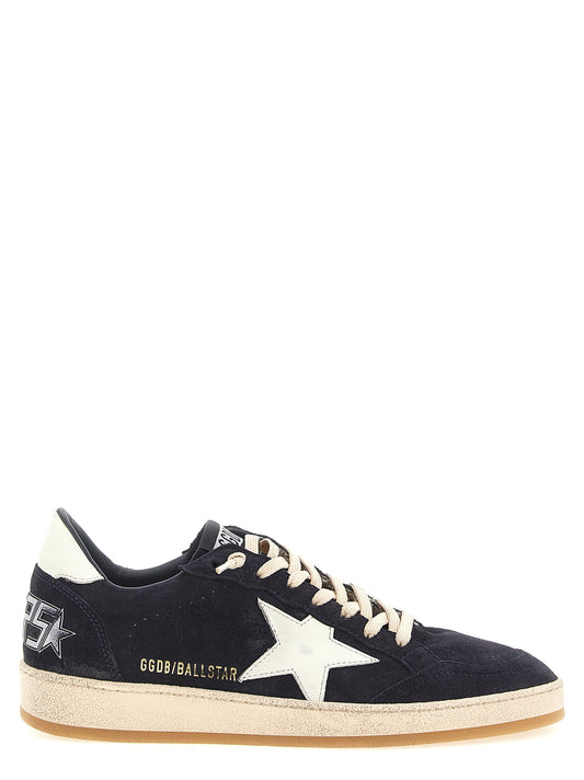 Golden Goose Blue Cowhide Low Top Sneakers