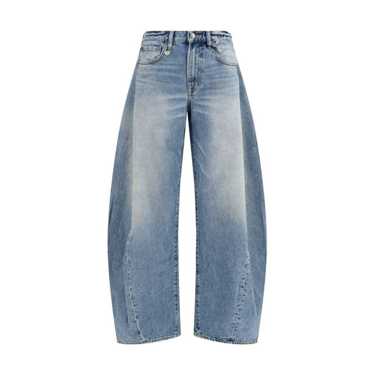 R13 Blue Cotton Jeans Denim
