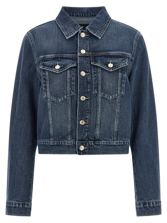 7 For All Mankind Blue Cotton Denim Jacket