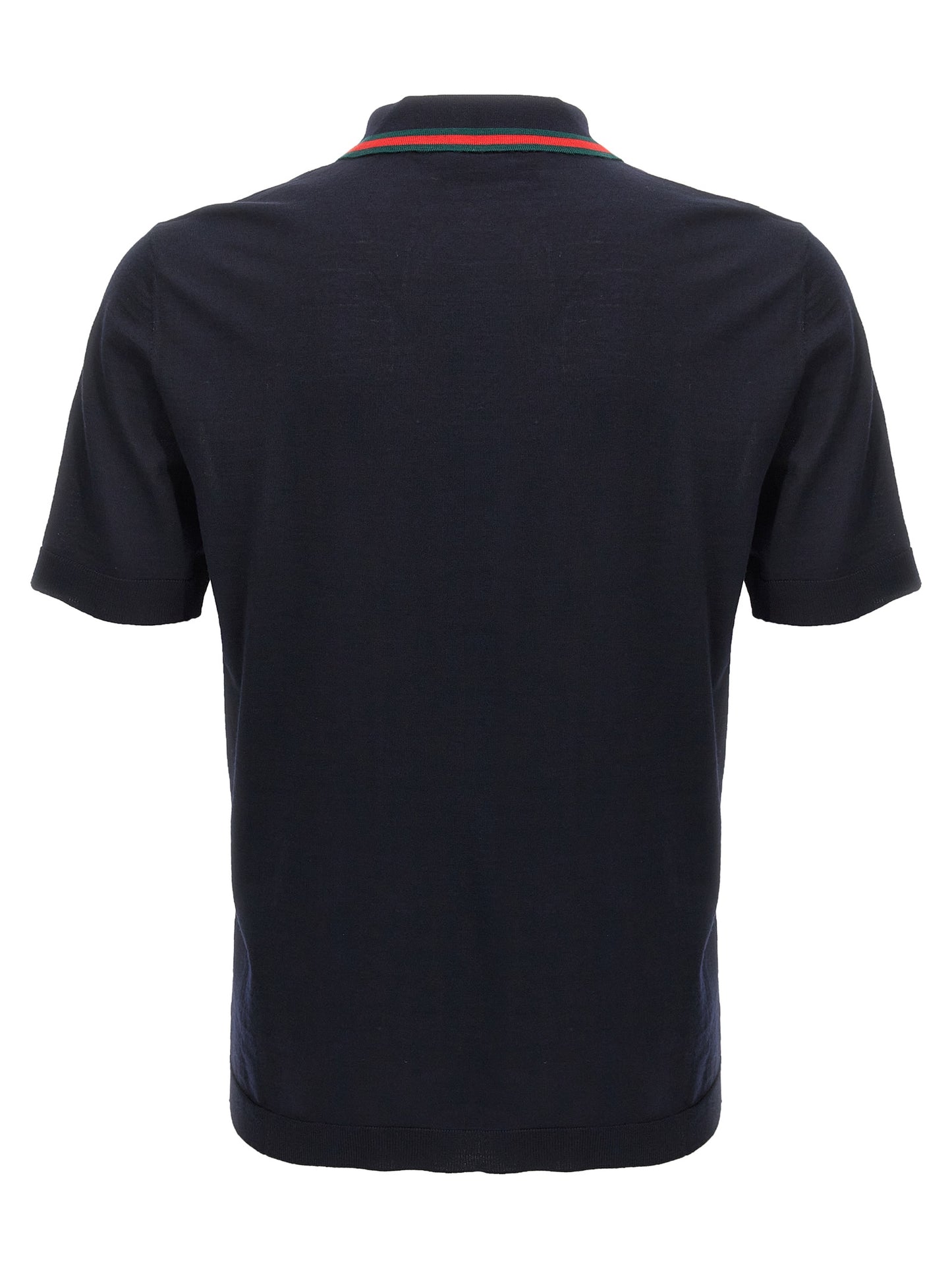 Gucci Blue Wool Polo Shirt