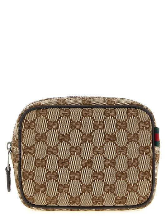 Gucci Beige Polyester Crossbody Bag