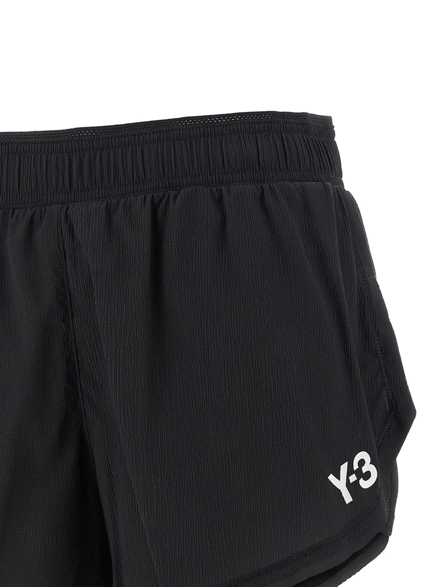 Y-3 Black Polyamide Bermuda Shorts