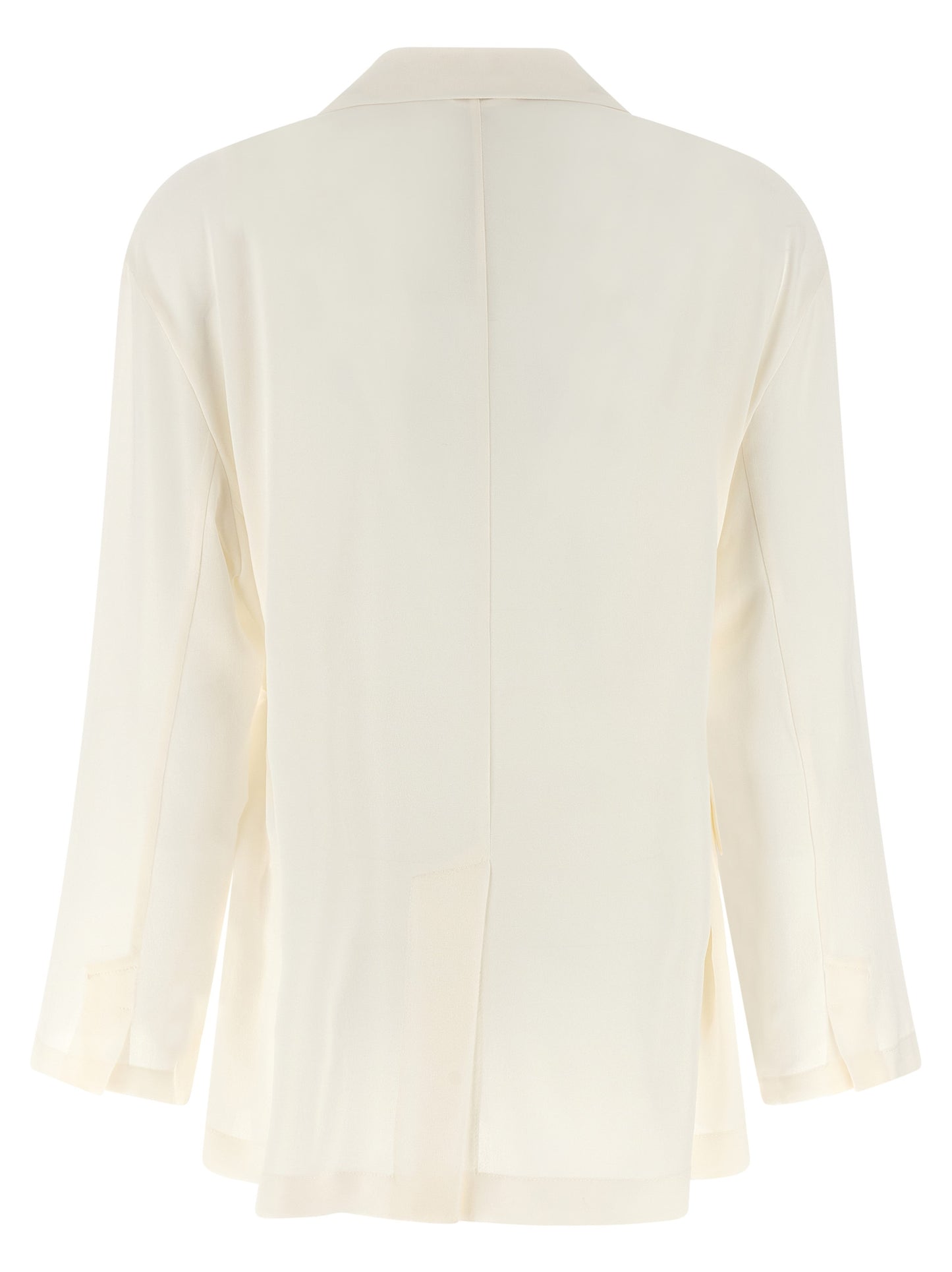 Brunello Cucinelli Beige Silk Blazer