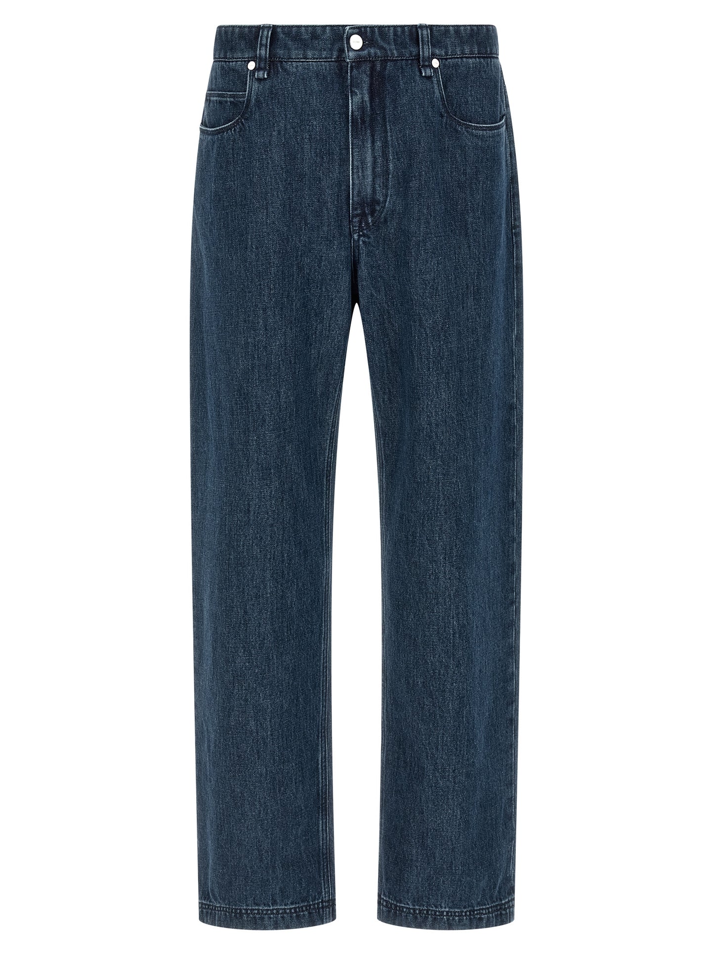 Fendi Blue Cotton Flared Jeans