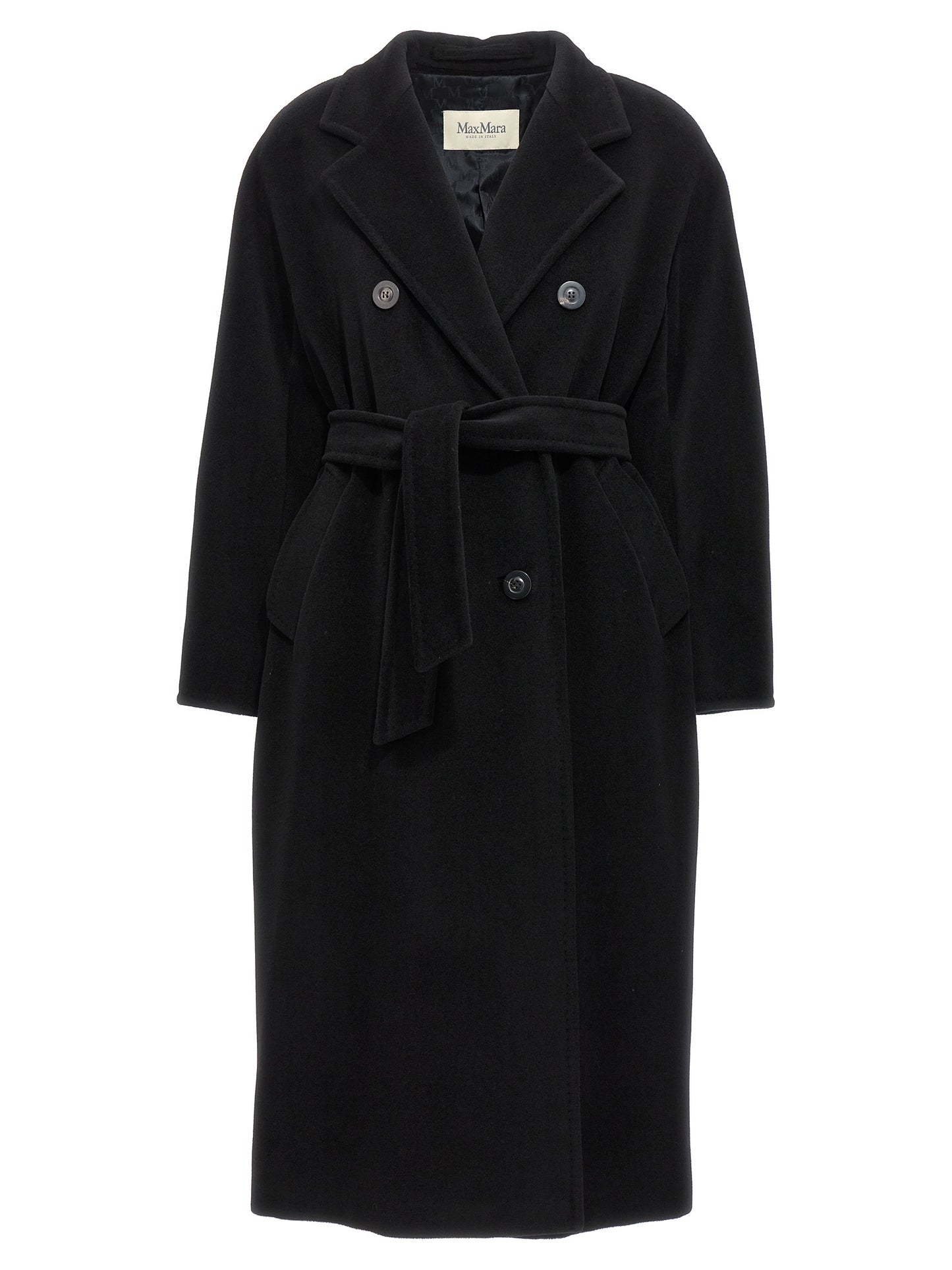 Max Mara Black Virgin Wool Coat