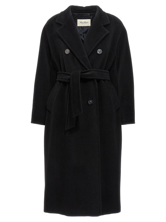 Max Mara Black Virgin Wool Coat