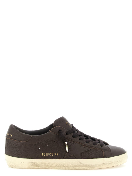 Golden Goose Brown Cowhide Low Top Sneakers