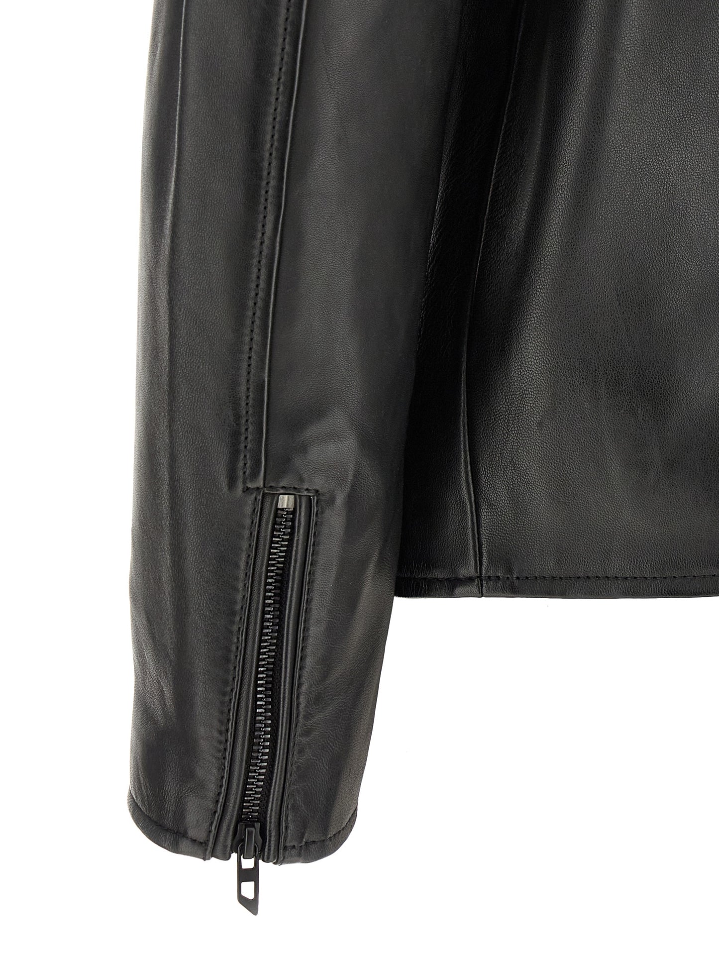 Diesel Black Lamb Leather Leather Jacket