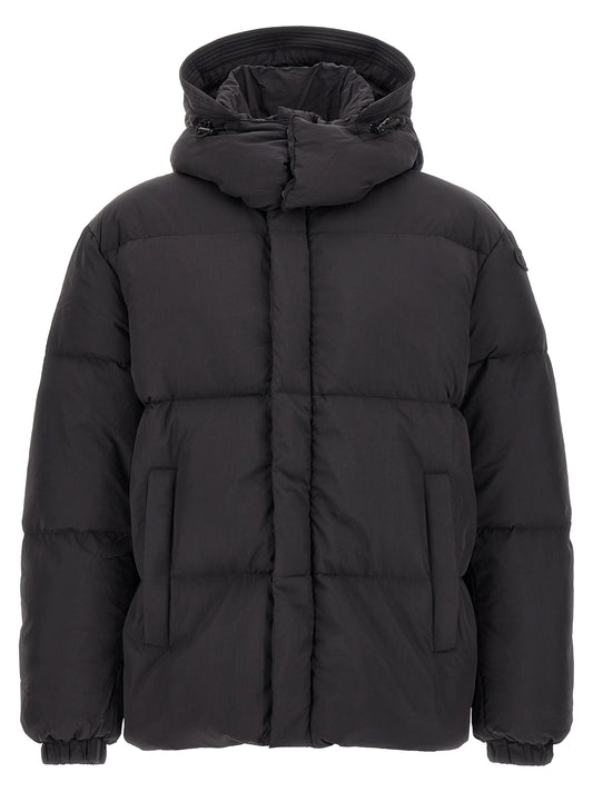 Diesel Black Polyamide Full-Length Jacket