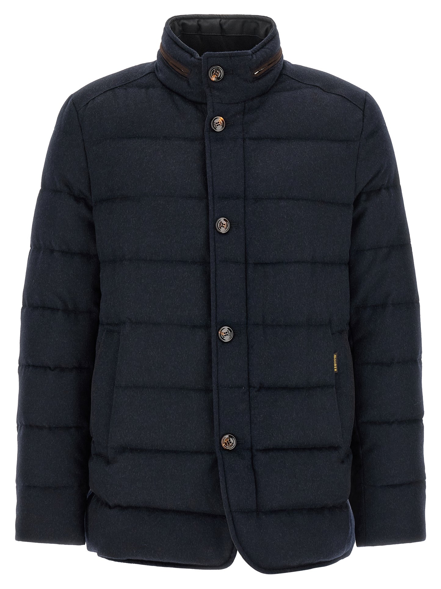 MooRER Blue Wool Full-Length Jacket