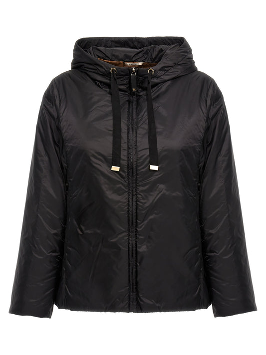 Max Mara Black Polyester Shell Jacket