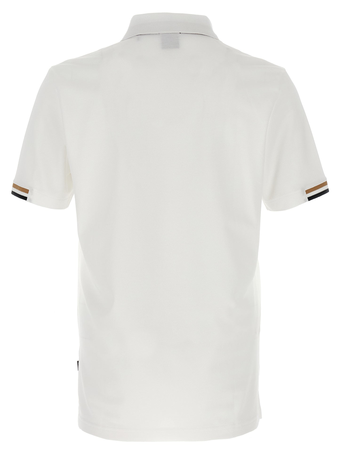 Hugo Boss White Cotton Polo Shirt