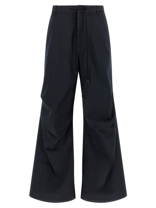 MM6 Maison Margiela Blue Cotton Casual Pants