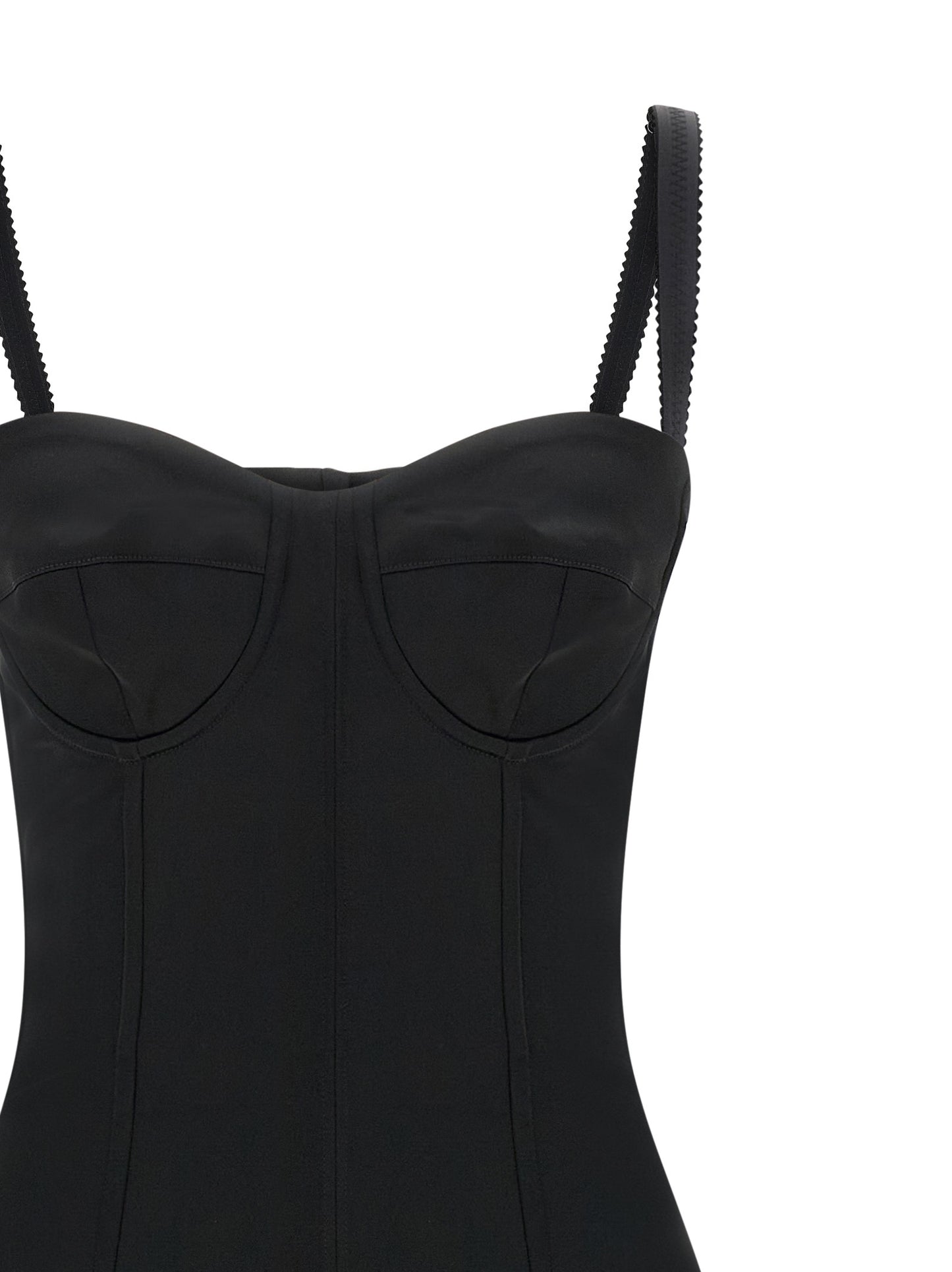 Dolce & Gabbana Black Acetate Midi Dress