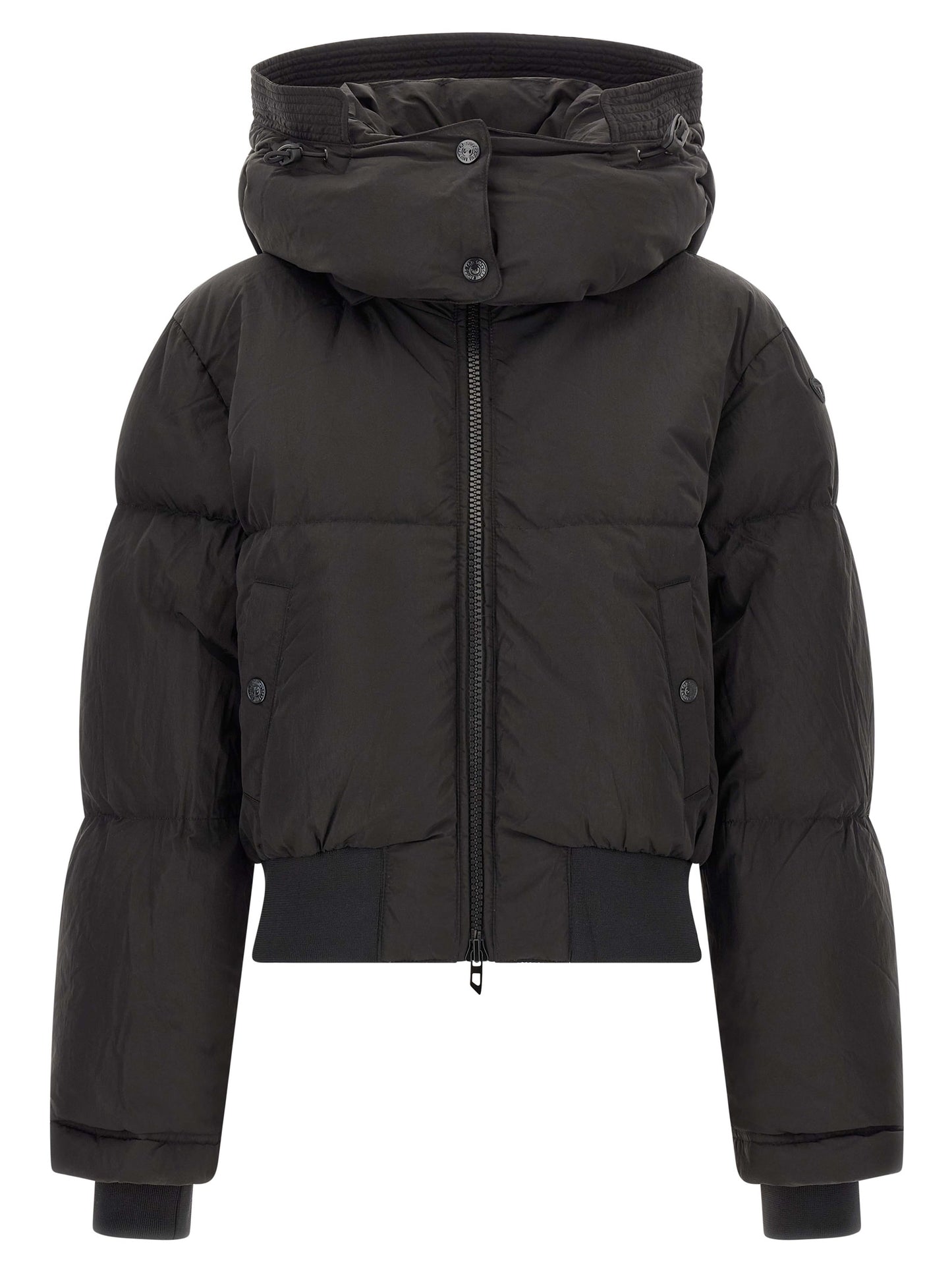 Diesel Black Polyamide Full-Length Jacket