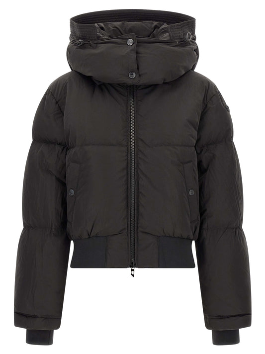 Diesel Black Polyamide Full-Length Jacket