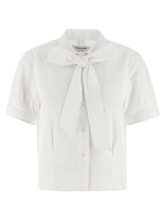 Thom Browne White Cotton Blouse