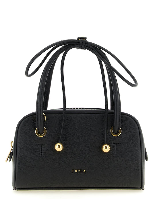 Furla Black Calfskin Handbag