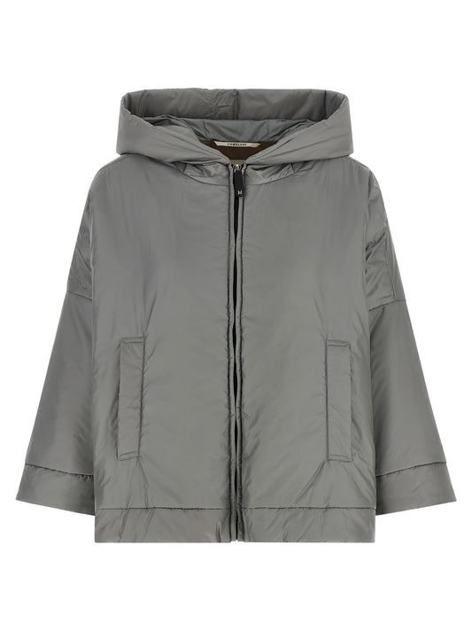 Max Mara Gray Polyester Shell Jacket