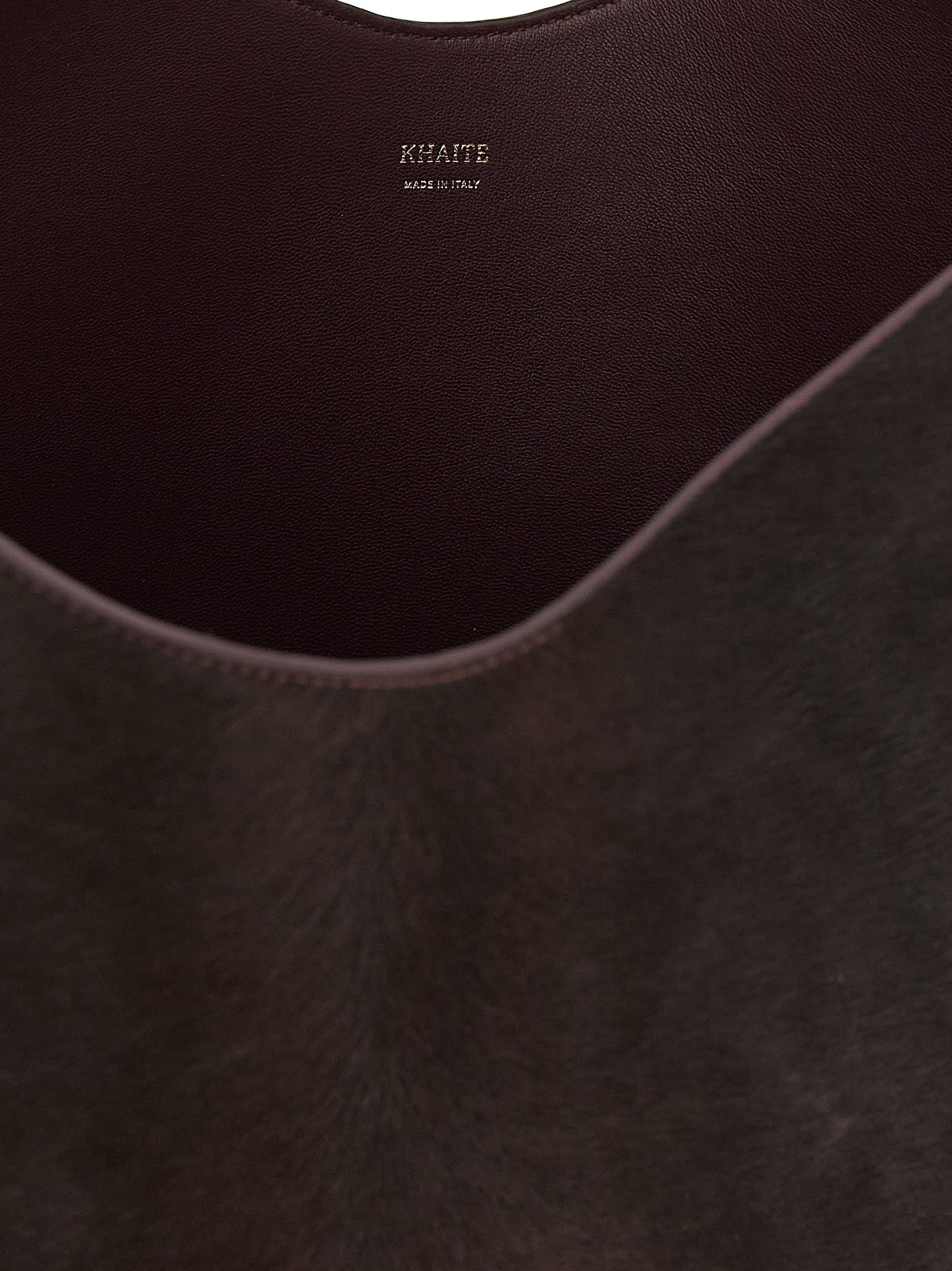 Khaite Bordeaux Calfskin Tote Bag