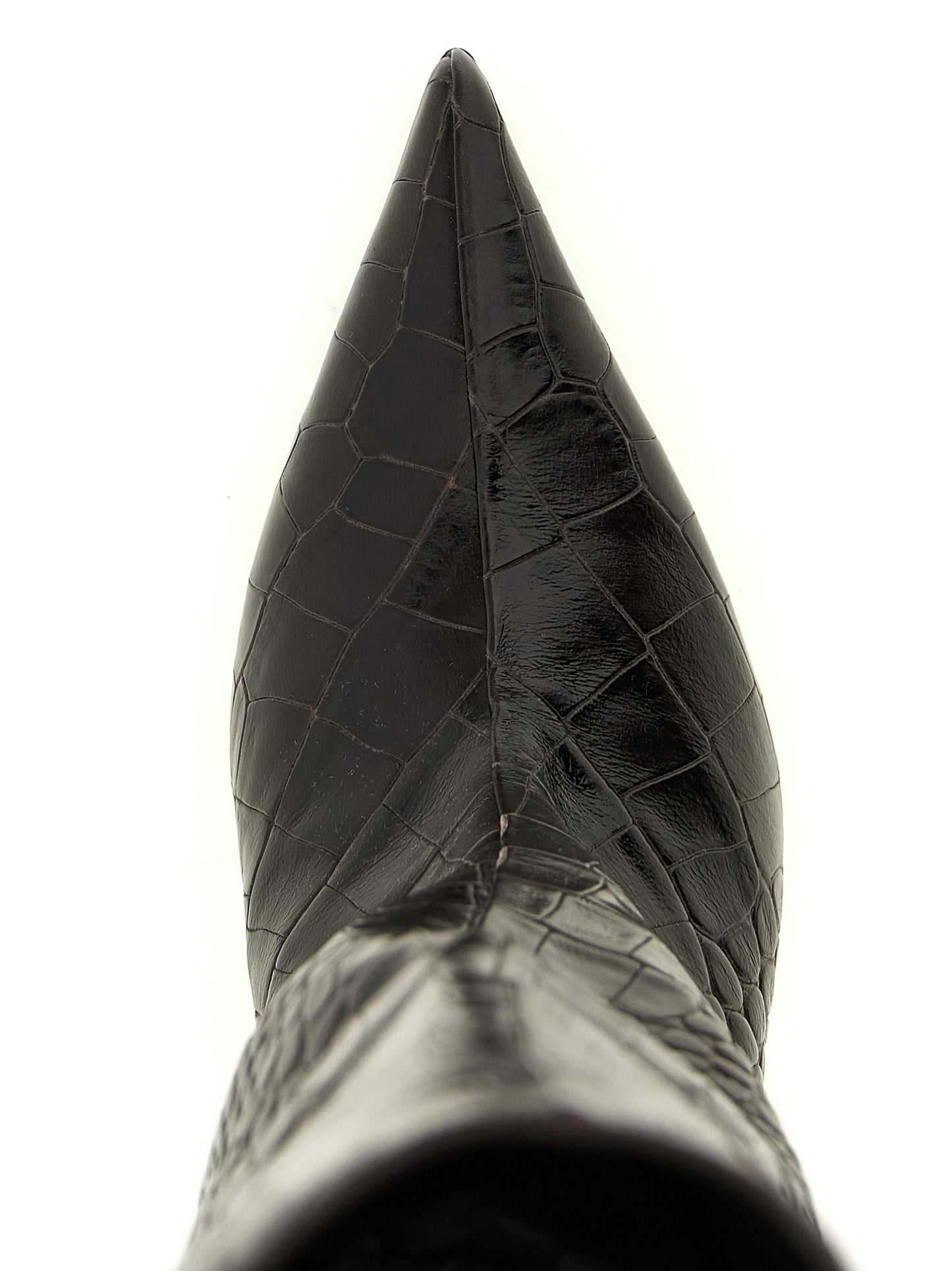 The Attico Brown Bovine Leather Over The Knee