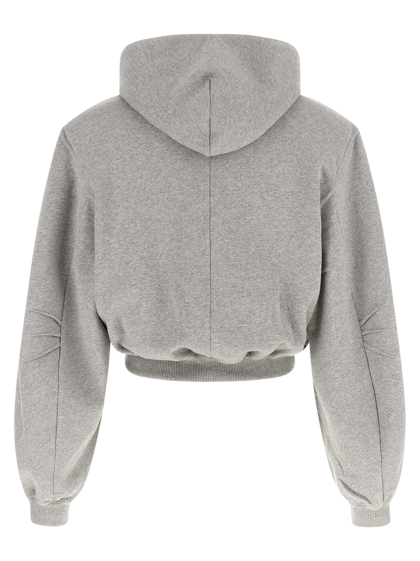 The Attico Gray Cotton Sweatshirt