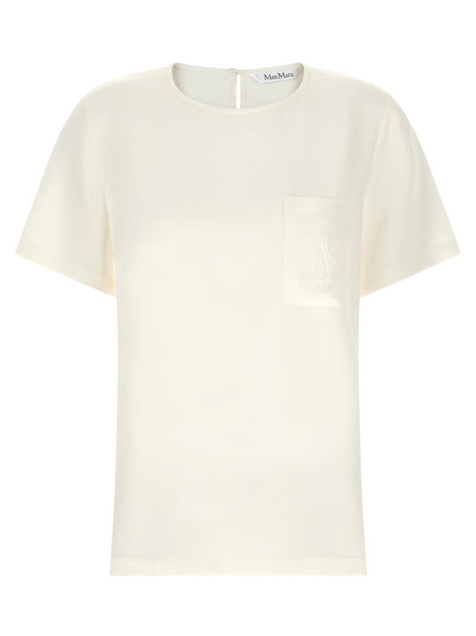 Max Mara White Silk Blouse
