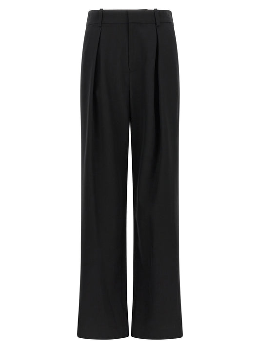 MM6 Maison Margiela Black Polyester Casual Pants