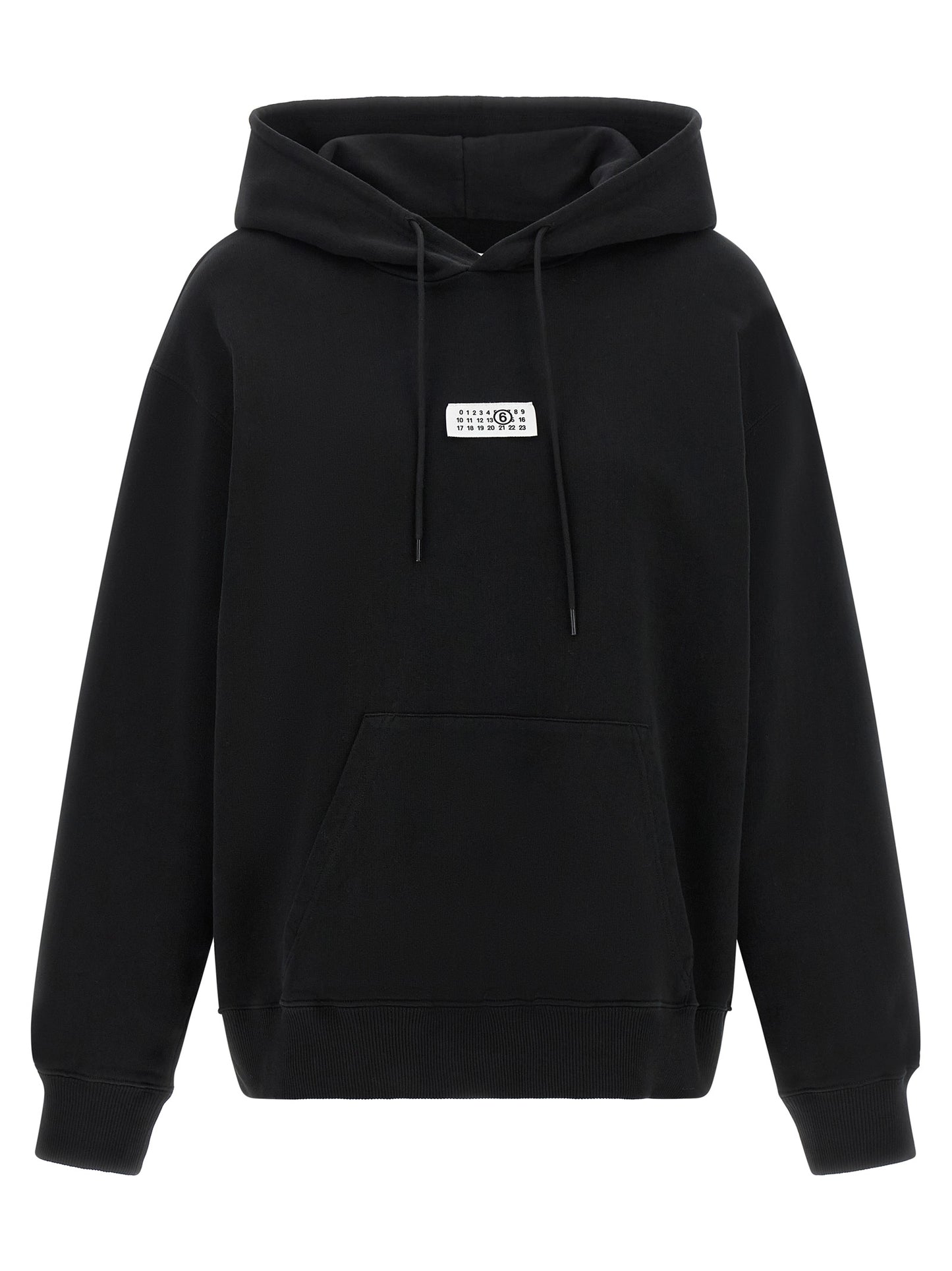 MM6 Maison Margiela Black Cotton Sweatshirt