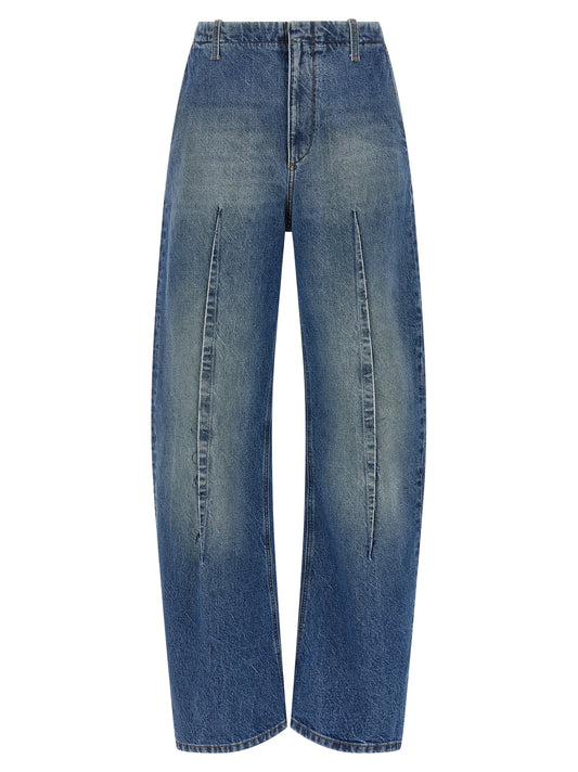 MM6 Maison Margiela Blue Cotton High-Waisted Jean