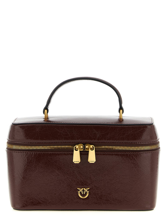 PINKO Brown Calfskin Handbag