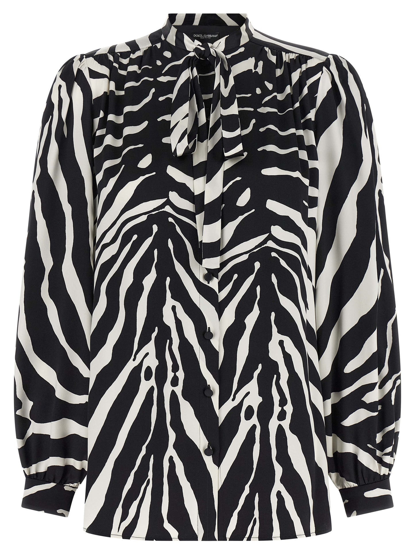 Dolce & Gabbana Bicolor Silk Blouse