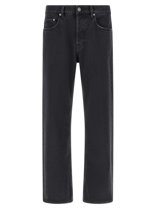 Golden Goose Black Cotton Straight-Leg Jeans