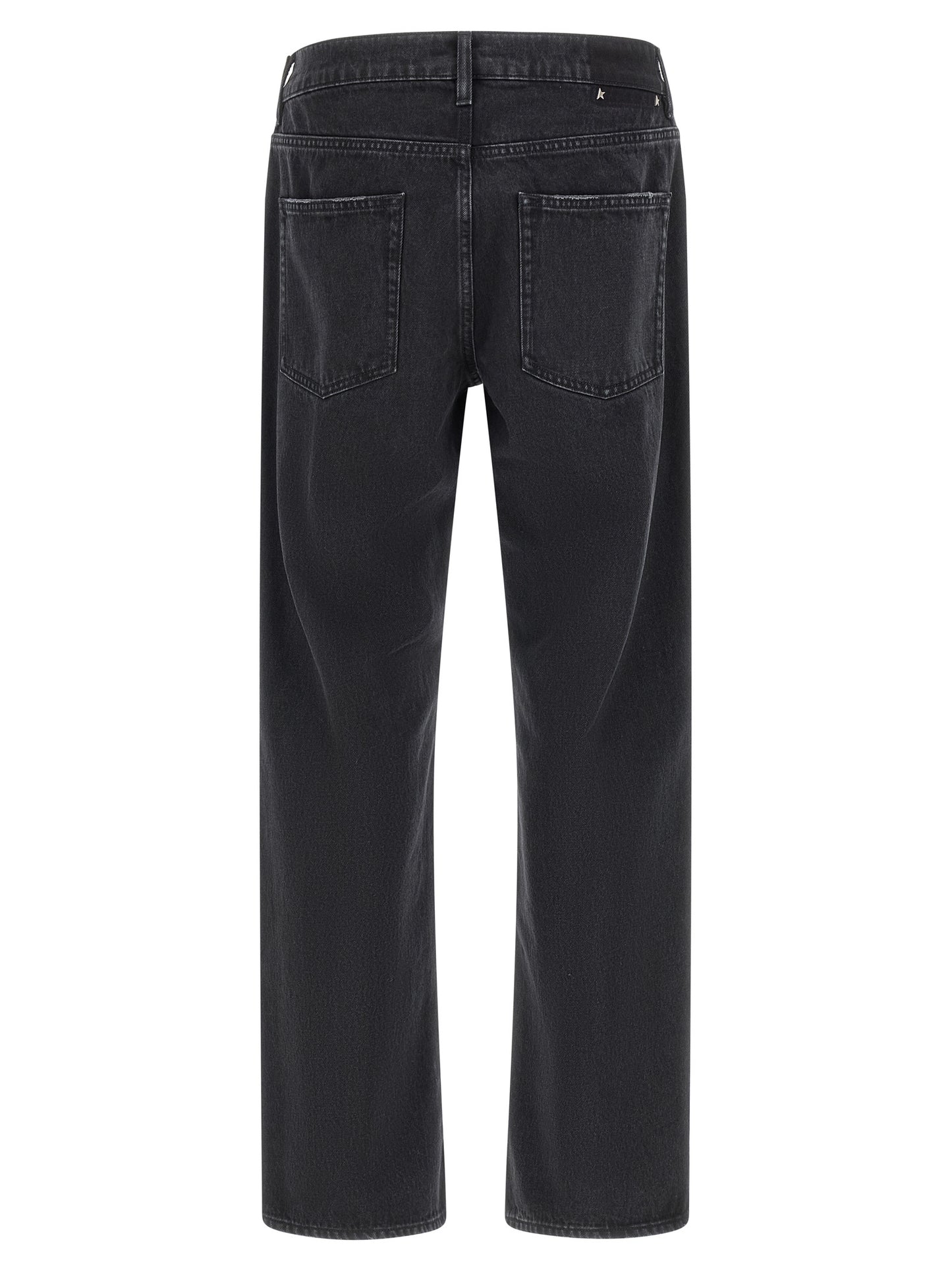 Golden Goose Black Cotton Straight-Leg Jeans