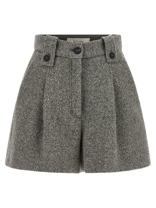 Golden Goose Gray Virgin Wool Bermuda Shorts