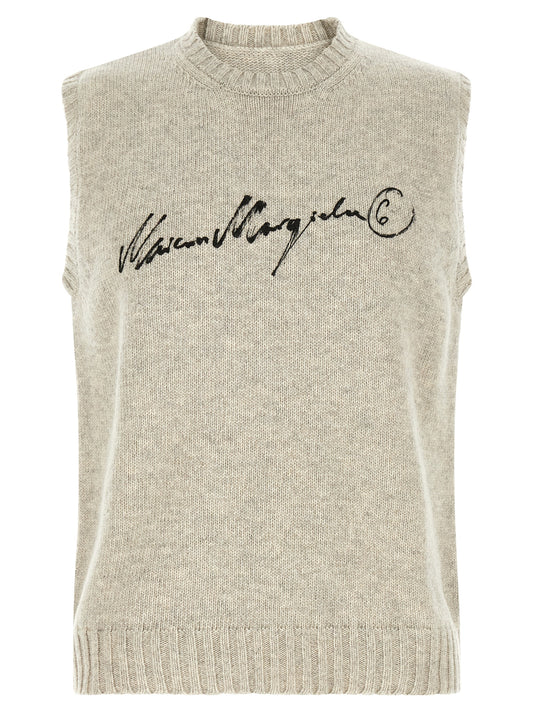 MM6 Maison Margiela Gray Wool Sweatshirt