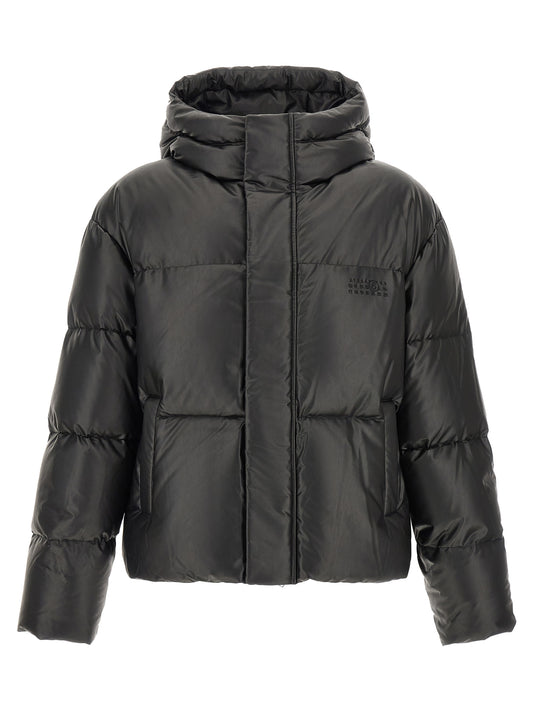 MM6 Maison Margiela Black Polyester Full-Length Jacket