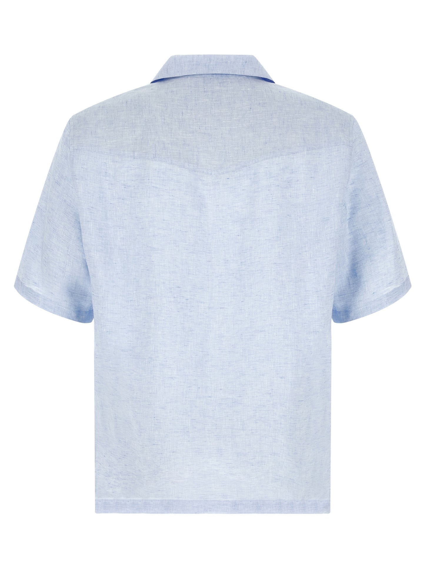 Brunello Cucinelli Blue Linen Blouse
