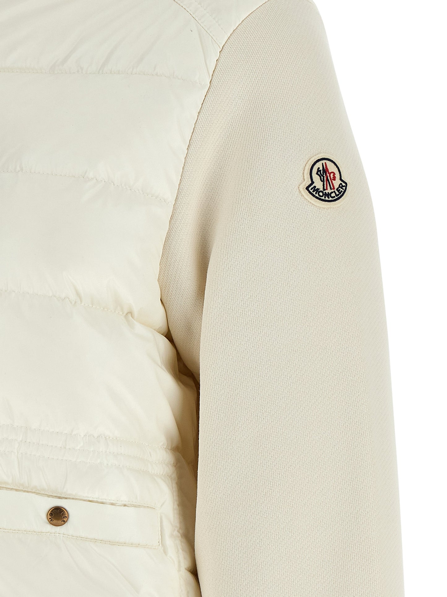 Moncler White Polyamide Cardigan