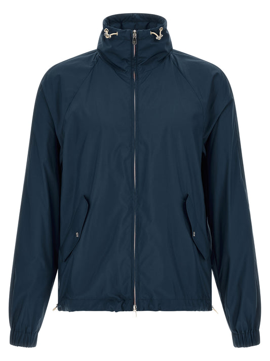Brunello Cucinelli Blue Polyester Full-Length Jacket