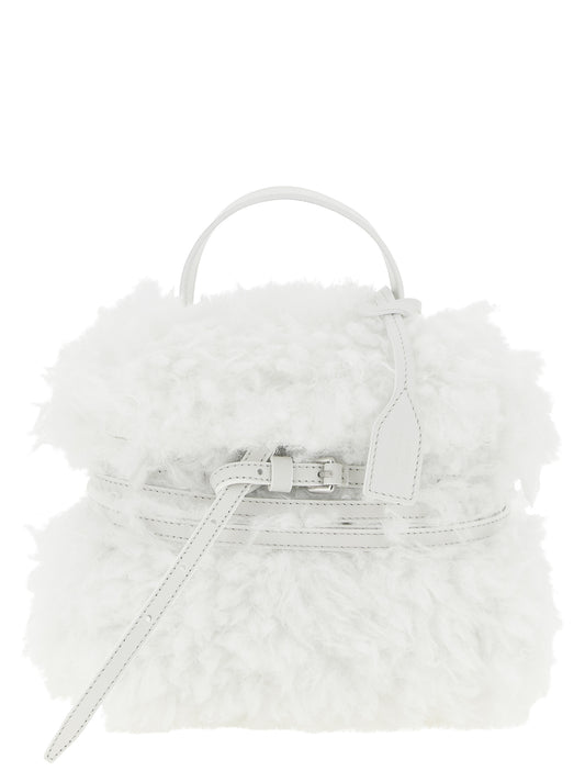 Moschino White Leather Handbag