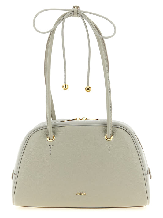 Furla Gray Calfskin Handbag