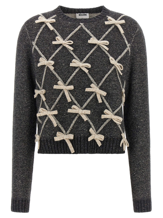 Moschino Gray Wool Cardigan