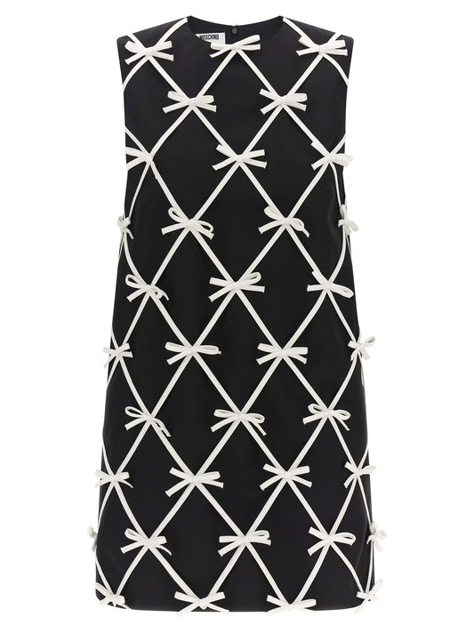 Moschino Bicolor Virgin Wool Short Dress